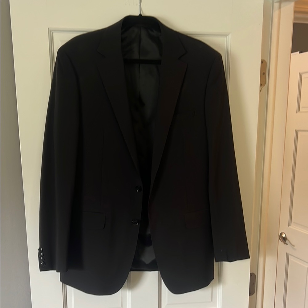 Calvin Klein Black Blazer Structured Sport Coat